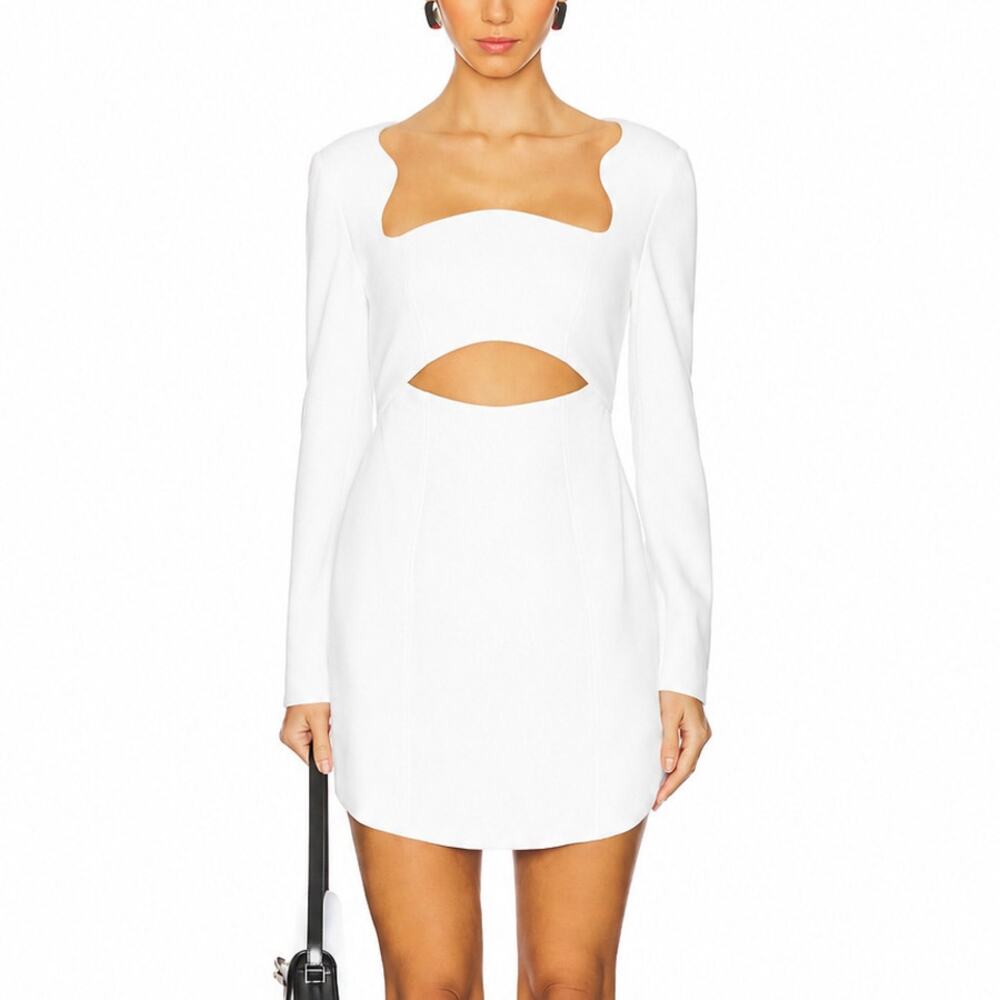 Misha Hazel Cut Out Mini Dress in White Size US 4